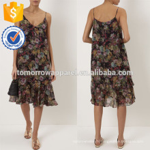 Nouvelle Mode Multi Noir Ombre Rose Floral Dress Fabrication En Gros Mode Femmes Vêtements (TA5292D)